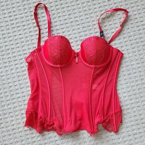 SOLD - La Senza Extreme Push-up Red Corset
